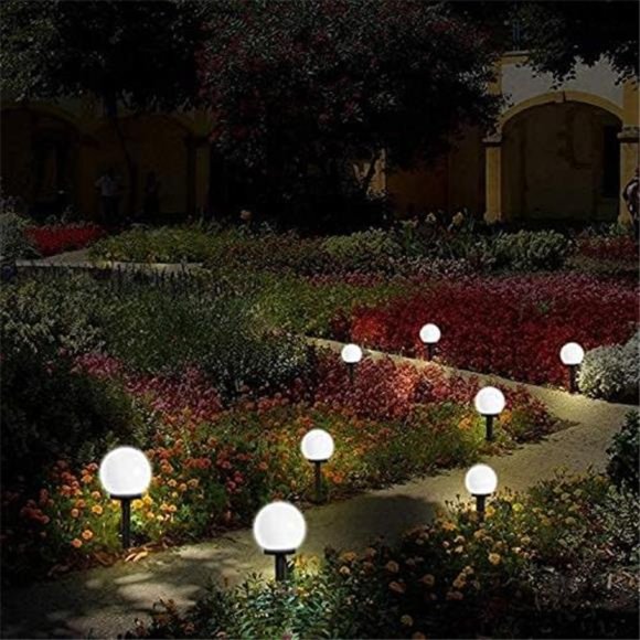 Solar Lights Outdoor, 8 Pack Solar LED Globe Powered Garden Light Waterproof - Picture 7 of 7